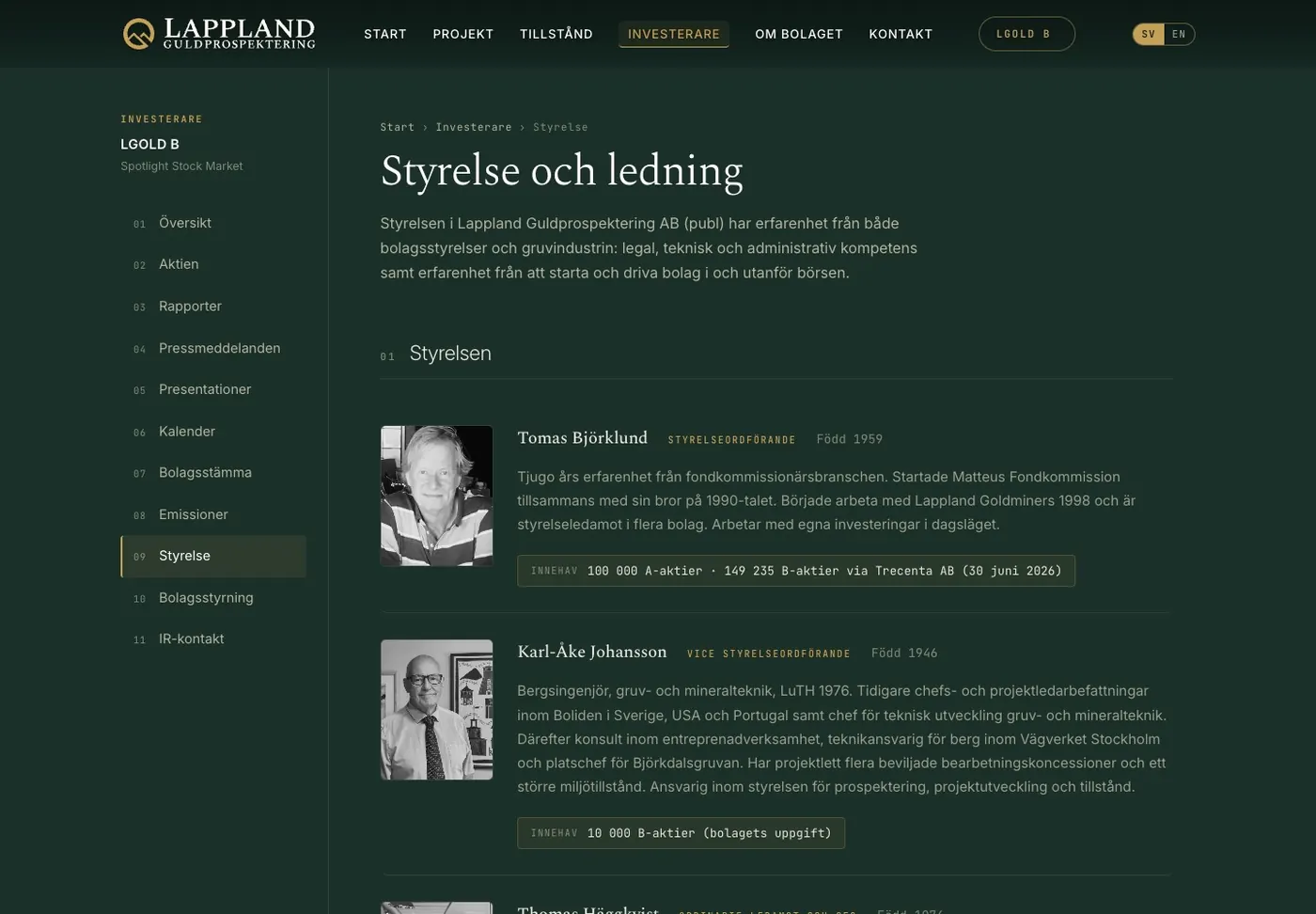 Styrelse och ledning